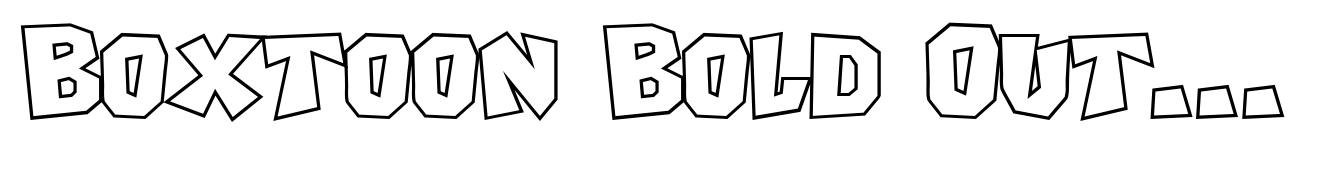 Boxtoon Bold Outline